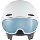 Skihelm Alpina Alto QV White Matt (Ice Blue)-55 - 59 cm