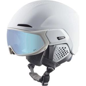 Skihelm Alpina Alto QV White Matt (Ice Blue)-55 - 59 cm