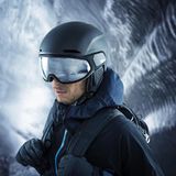 Alpina Alto Q Lite Skihelm Met Vizier 2023 | Black Matt | Quatroflex Lite Gold Mirror S2 | Maat: 51 - 55 cm