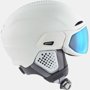 Skihelm Alpina Alto Q Lite White Matt (Blue Revo)-55 - 59 cm