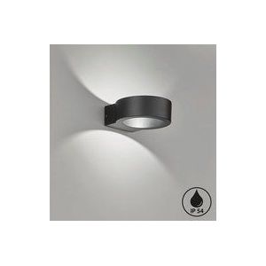 FISCHER & HONSEL LED buitenwandlamp Torres, rond, zwart