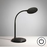 Fischer & Honsel Tafellamp, werk | zwart| B: 14,50 cm, H: 36,50 cm | Uitsteek wand: 22,00 cm | met schakelaar | 1x HV-LED 4,5W 3000 K incl.| 450 lm| EEG: F | 50743