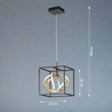 FISCHER & HONSEL Gesa LED hanglamp met metalen kooi, 1-lamp