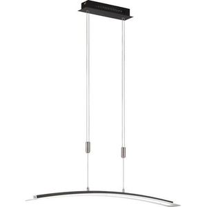 FISCHER & HONSEL LED hanglamp Metis dimbaar, CCT, zwart, 90cm