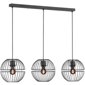 FISCHER & HONSEL Hanglamp Drops met metalen kap, 3-lamps