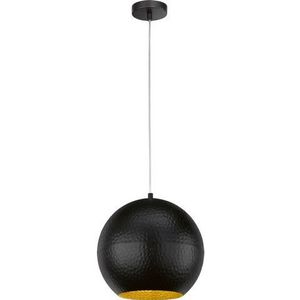 Fischer & Honsel Hanglamp Mylon Zwart ⌀30cm E27 40w | Hanglampen