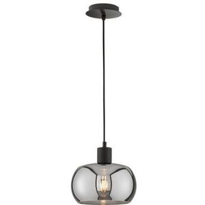 Fischer & Honsel Hanglamp Gerookt Glas ⌀28cm E27 40w | Hanglampen