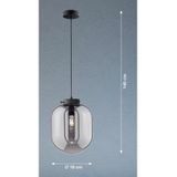 FISCHER & HONSEL Hanglamp Regi, 1-lamp, Ø 18 cm