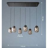 FISCHER & HONSEL Pendelleuchte »Regi«, 6 flammig, Leuchtmittel E27  ohne Leuchtmittel