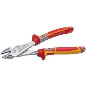 NWS 137-49-VDE-200-SB Nummer 137-49 VDE Heavy Duty Zijfrees, Zilver/Rood, 200 mm