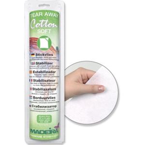 Madeira - Tear Away Cotton Soft - Borduurvlies - Wit - Katoen