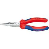 Knipex Platspitse tang met zijsnijder (radiotang) zwart geatramenteerd, met meer-componentengrepen 140 mm (zelfbedieningskaart/blister) 25 02 140 SB