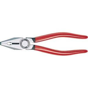 Knipex Kombitang zwart geatramenteerd, met kunststof bekleed 180 mm (zelfbedieningskaart/blister) 03 01 180 SB