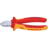 Knipex - Zijsnijtang - Verchroomd - Geïsoleerd - 125 mm - VDE-getest