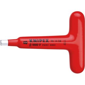 Knipex 981408 Schroevendraaier voor binnenzeskantschroeven | met T-greep | 120 mm | 8 mm | VDE - 981408