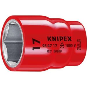 Knipex Steeksleutelinzetstuk voor zeskantschroeven met binnenvierkant 1/2"" 55 mm 98 47 17