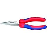 Knipex Platspitse tang met zijsnijder (radiotang) zwart geatramenteerd, met meer-componentengrepen 160 mm 25 02 160