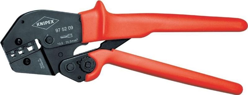 Knipex - 97 52 09 Crimpzange Aderendhülsen 10 bis 25 mm²