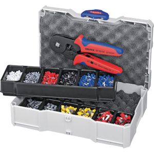 Knipex Knipex-Werk 97 90 09 Krimptang Adereindhulzen 0.08 Tot 10 Mm² Incl. Assortiment Adereindhulzen In Koffer