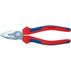 Knipex Kombitang verchroomd, met meer-componentengrepen 180 mm 03 05 180