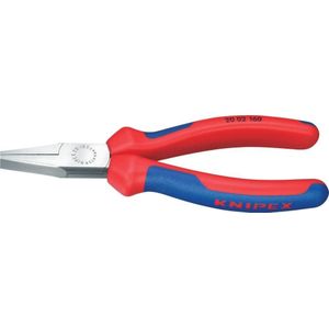 Platbuigtang gepolijst met meercomponentengrepen 160mm KNIPEX