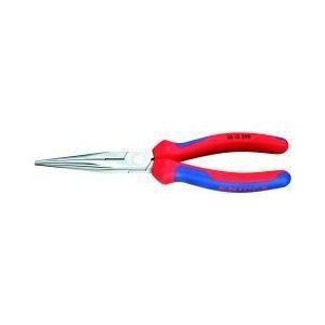 Knipex Platspitse tang met zijsnijder verchroomd 200 mm - 2615200