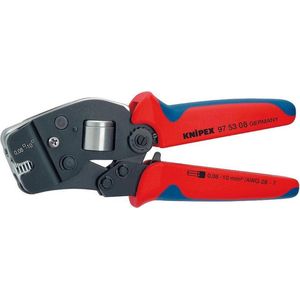 Knipex 975308 Zelfinstellende krimptang voor adereindhulzen met voorinvoering - 190mm