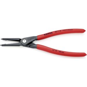 Knipex Precisie-borgveertang voor binnenringen in boringen grijs geatramenteerd, met anti-slip kunststof bekleed 225 mm 48 11 J3