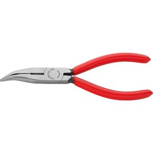 Knipex 25 21 160 Radiotang gebogen + Zijsnijder 160mm