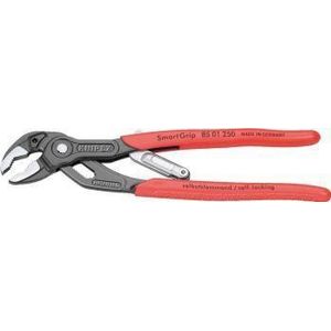 Knipex SmartGrip Waterpomptang met automatische instelling grijs geatramenteerd, met anti-slip kunststof bekleed 250 mm 85 01 250