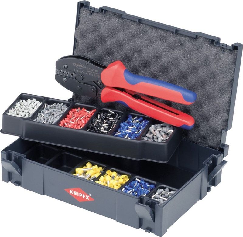 Knipex - Krimp-assortiment - Adereindhulzen - In TANOS MINI-systainer