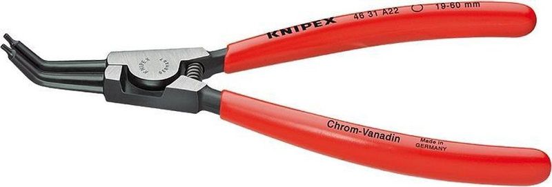 46 31 A02 Seegeringzange Passend für (Seegeringzangen) Außenringe 3-10 mm Spitzenform (Detai - Knipex