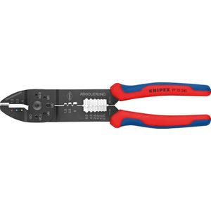97 22 240 Crimpzange mit Mehrko.-Hülle schwarz lackiert 240 mm - Knipex