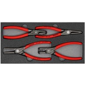 Knipex Tangenset met schuimrubberen inlay 00 20 01 V09