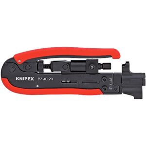 Knipex - 97 40 20 SB - Compressiegereedschap - Geschikt voor F-, BNC- en RCA-stekkers