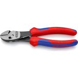 Knipex TwinForce Hoogwaardige zijsnijtangen met openingsveer zwart geatramenteerd, met meer-componentengrepen 180 mm 73 72 180 F