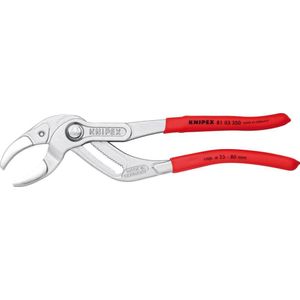 Knipex Sifon- en connectorentang verchroomd, met anti-slip kunststof bekleed 250 mm 81 03 250