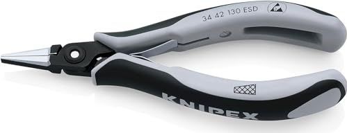 34 42 130 esd esd Flachzange Chrom-Vanadium Kugellagerstahl 130 mm - Knipex