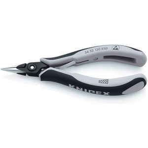 Knipex Precisie elektronicagrijptang ESD gebruineerd, met meer-componentengrepen 130 mm 34 52 130 ESD