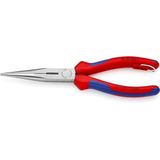 Knipex Platspitse tang met zijsnijder (telefoontang) zwart geatramenteerd, met geïntegreerde bevestigingshaak om een valbeveiliging aan te brengen 200 mm (zelfbedieningskaart/blister) 26 12 200 T BK