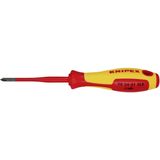Knipex Plus/minus schroevendraaier VDE Grootte PH 1 Koplengte: 80 mm