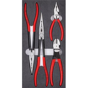 Knipex Tangenset met schuimrubberen inlay 00 20 01 V16