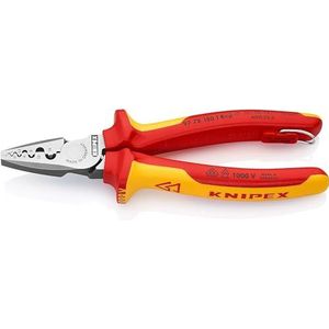 Knipex - 97 78 180 T BK - Krimptang voor Adereindhulzen - Geïsoleerd - VDE-gekeurd