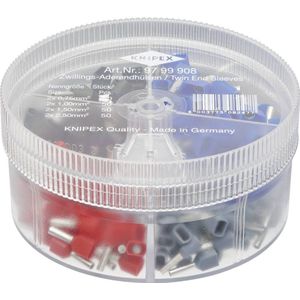 Adereindhulzen-assortiment Twin 0,75-2,5mm2 KNIPEX