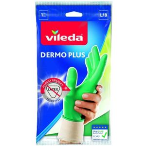 Vileda - Dermo Plus - Klushandschoenen - Rubber - 2 Stuks