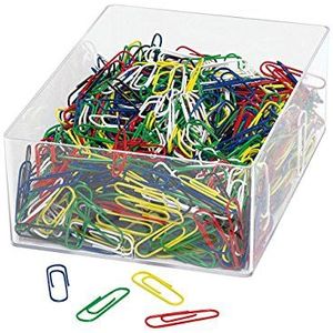 WEDO Paperclips 27 mm Kleurenassortiment Metaal, plastic 1000 Stuks