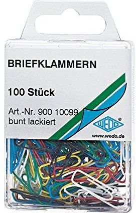 B&#252;roklammern farbig lackiert 26mm VE=100 St&#252;ck