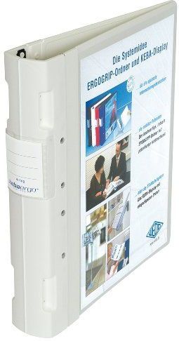 Wedo Präsentationsordner Ergogrip A4 50mm 4 Ringe weiß