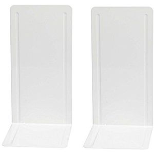 Wedo 1021200 boekensteunen, 2 stuks, wit