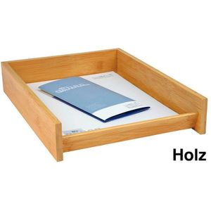 Wedo brievenbak Bambus, A4, stapelbaar